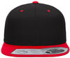 Am image of a Custom Flexfit 110 Flat Bill Snapback Cap in Black/Red!