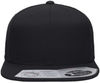 Am image of a Custom Flexfit 110 Flat Bill Snapback Cap in Black!