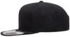 An image of a Custom Flexfit 110 Flat Bill Snapback Cap in Black!