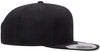 An image of a Custom Flexfit 110 Flat Bill Snapback Cap in Black!