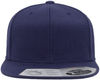Am image of a Custom Flexfit 110 Flat Bill Snapback Cap in Navy!