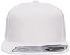 Am image of a Custom Flexfit 110 Flat Bill Snapback Cap in White!