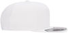 An image of a Custom Flexfit 110 Flat Bill Snapback Cap in White!