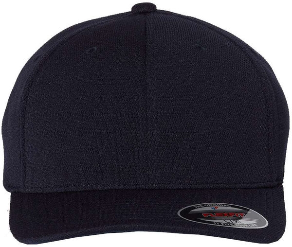 Am image of a Custom Flexfit Adult Cool & Dry Sport Cap in Navy!