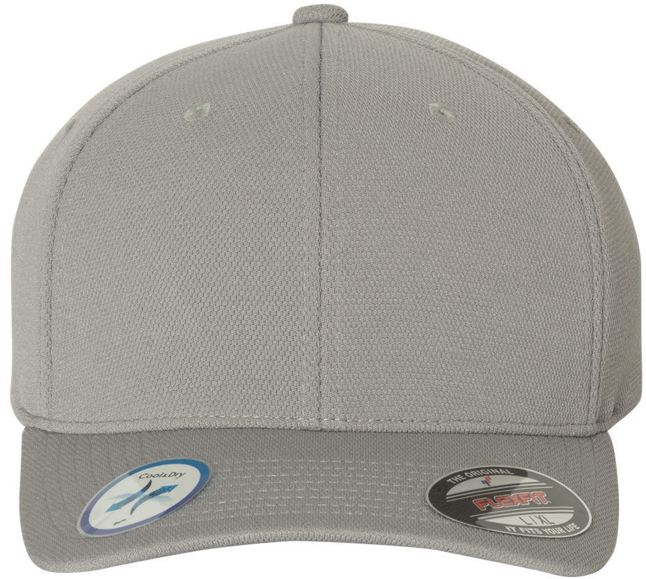 Flexfit Adult Cool & Dry Sport Cap in Silver