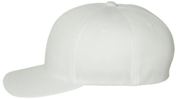 An image of a Custom Flexfit Adult Cool and Dry Sport Cap in White!