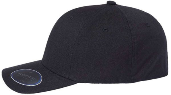 An image of a Custom Flexfit Adult NU Hat in BLACK!