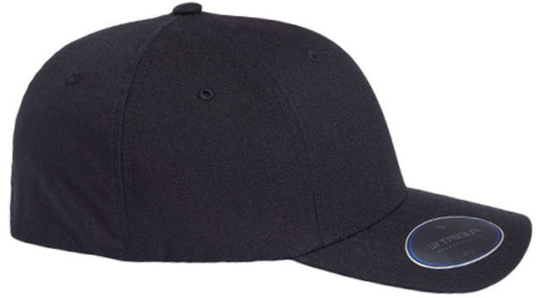 An image of a Custom Flexfit Adult NU Hat in BLACK!