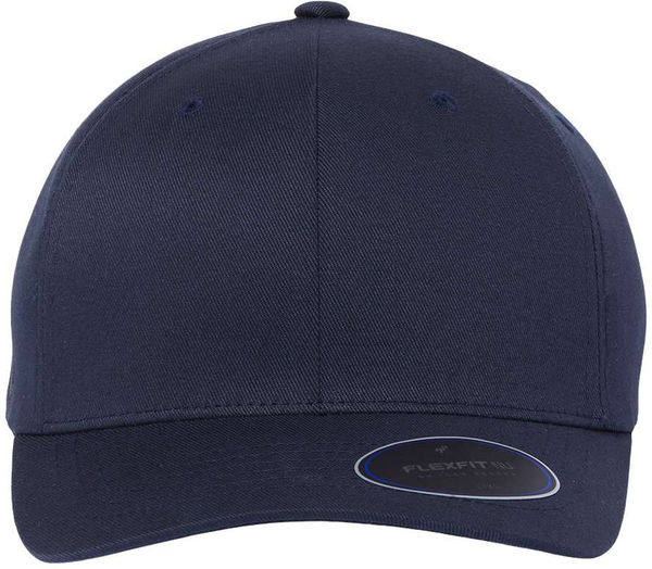 Am image of a Custom Flexfit Adult NU Hat in DARK NAVY!