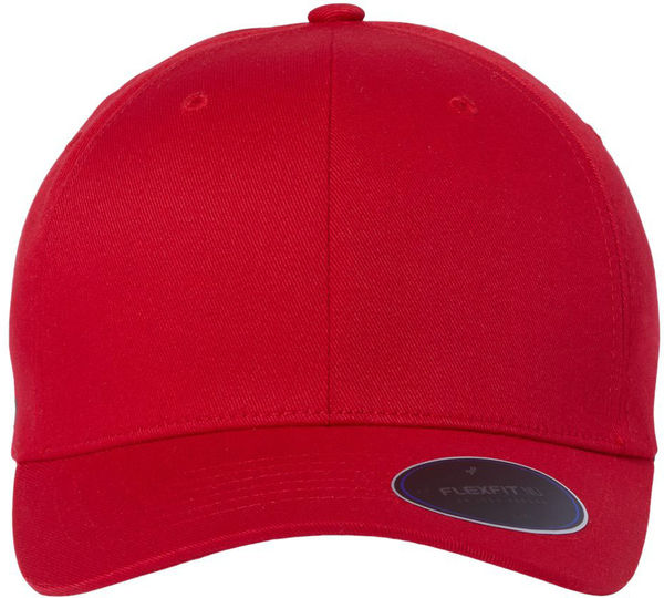 Am image of a Custom Flexfit Adult NU Hat in RED!