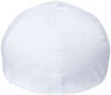 Am image of a Custom Flexfit Adult NU Hat in WHITE!
