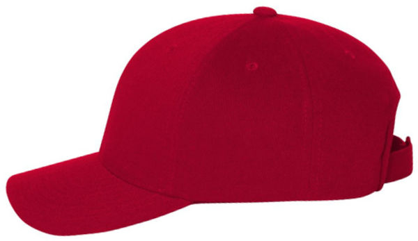 An image of a Custom Flexfit Adult Pro Formance® Solid Cap in Red!