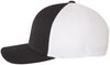 An image of a Custom Flexfit Adult Ultrafibre and Airmesh Cap in Black/ White!