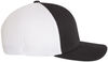 An image of a Custom Flexfit Adult Ultrafibre and Airmesh Cap in Black/ White!