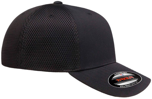 An image of a Custom Flexfit Adult Ultrafibre and Airmesh Cap in Black!