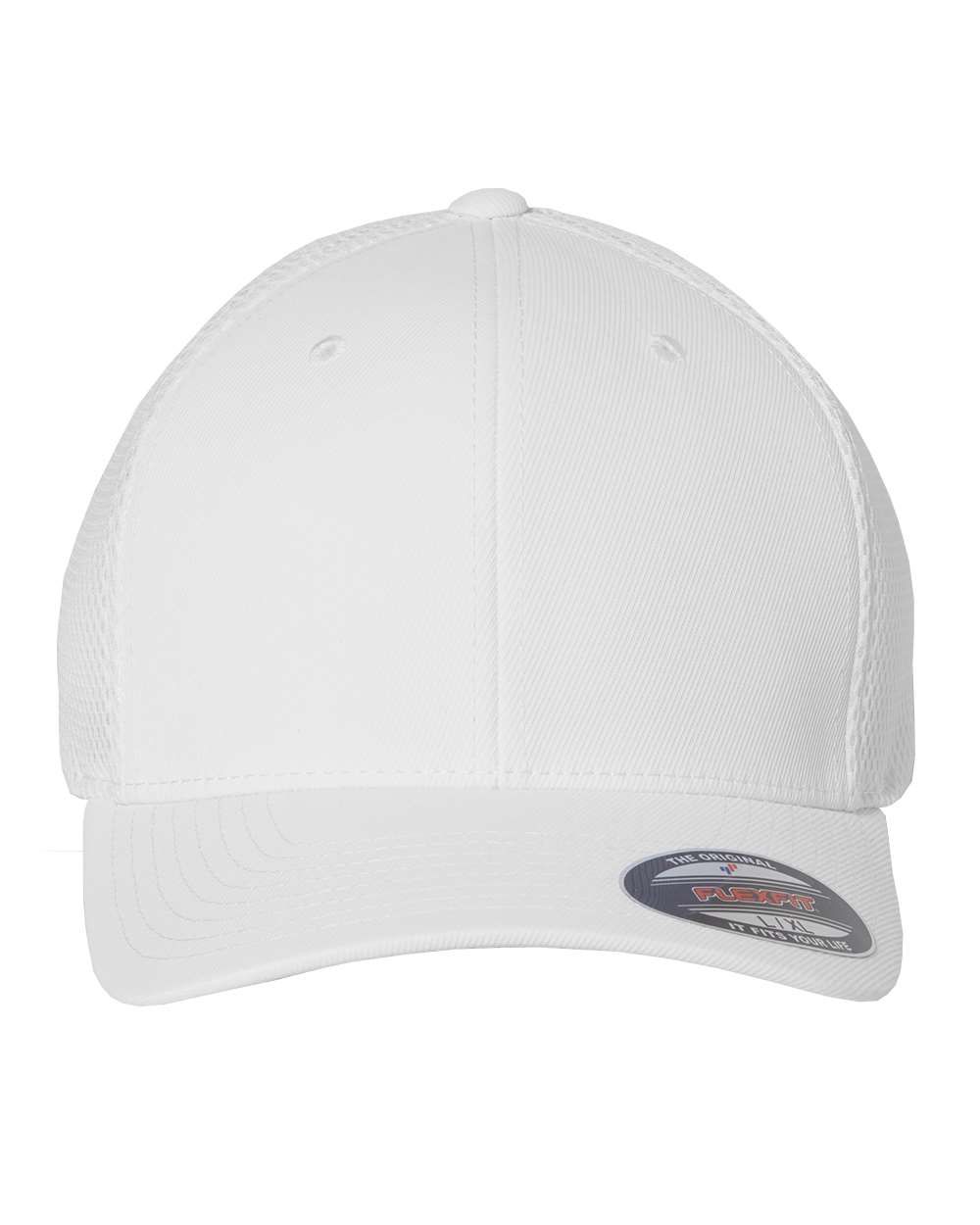 Flexfit Adult Ultrafibre and Airmesh Cap in White