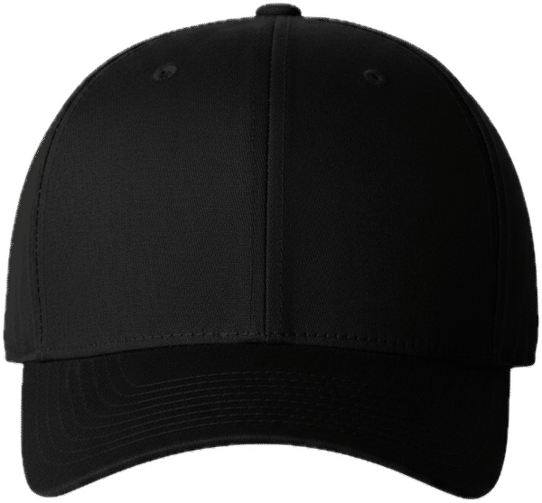 An image of a Custom Flexfit Adult Value Cotton Twill Cap in Black!