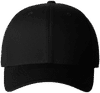 An image of a Custom Flexfit Adult Value Cotton Twill Cap in Black!
