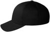 An image of a Custom Flexfit Adult Value Cotton Twill Cap in Black!