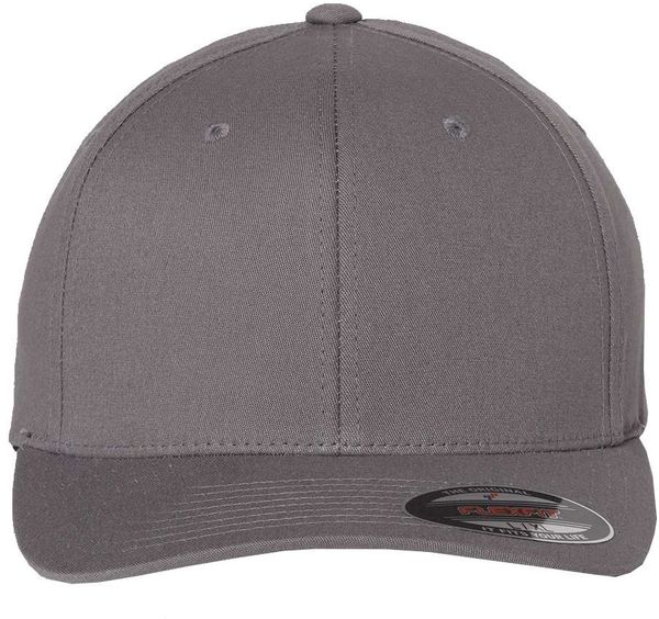Am image of a Custom Flexfit Adult Value Cotton Twill Cap in Grey!