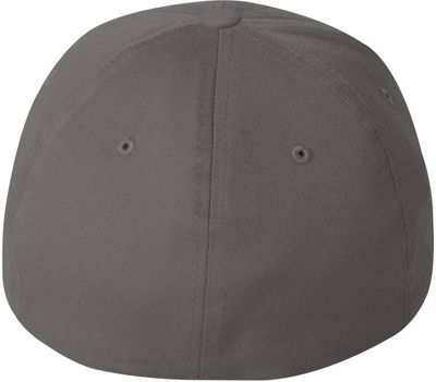 Am image of a Custom Flexfit Adult Value Cotton Twill Cap in Grey!