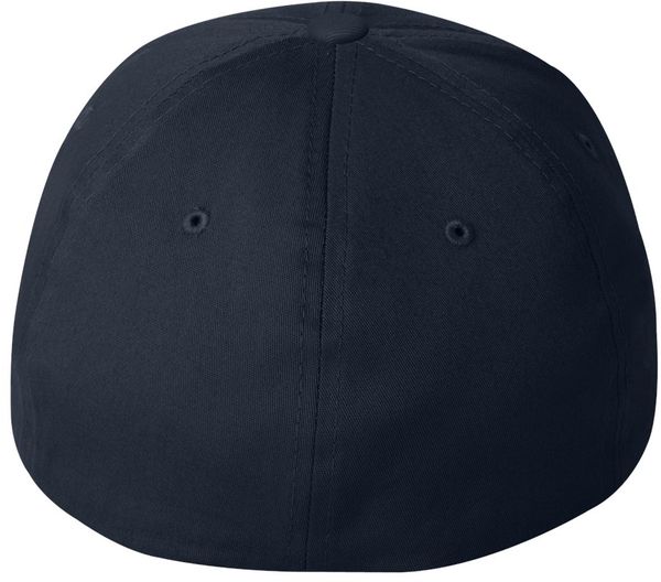 Am image of a Custom Flexfit Adult Value Cotton Twill Cap in Navy!
