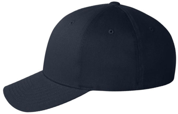 An image of a Custom Flexfit Adult Value Cotton Twill Cap in Navy!