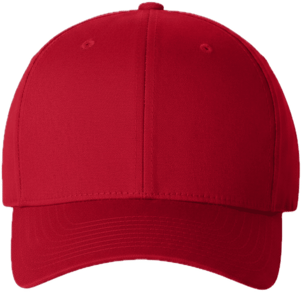 An image of a Custom Flexfit Adult Value Cotton Twill Cap in Red!