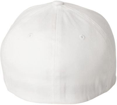 Am image of a Custom Flexfit Adult Value Cotton Twill Cap in White!