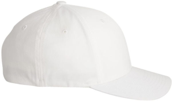 An image of a Custom Flexfit Adult Value Cotton Twill Cap in White!