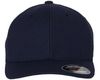 Am image of a Custom Flexfit Cool and Dry Pique Mesh Cap in Navy!