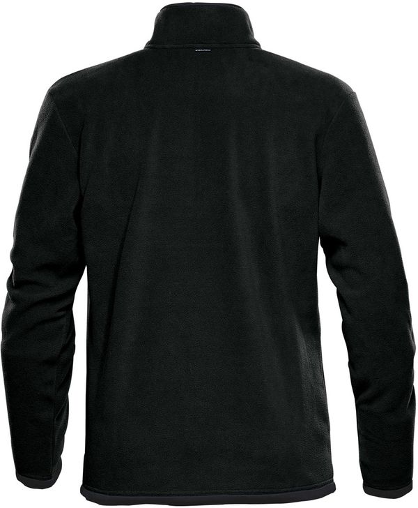 Am image of a Custom Stormtech Men's Shasta Tech Fleece Quarter Zip in Black!