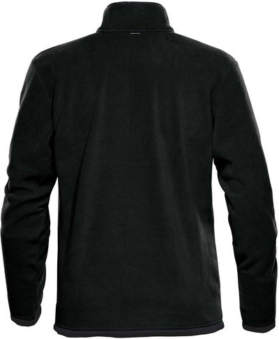 Am image of a Custom Stormtech Men's Shasta Tech Fleece Quarter Zip in Black!