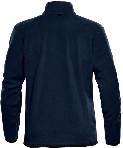 Am image of a Custom Stormtech Men's Shasta Tech Fleece Quarter Zip in Navy!