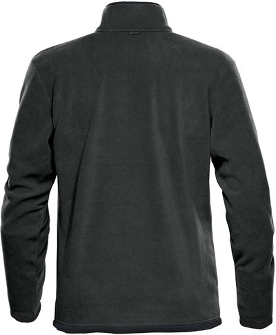 Am image of a Custom Stormtech Men's Shasta Tech Fleece Quarter Zip in Graphite/Black!