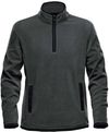 Am image of a Custom Stormtech Men's Shasta Tech Fleece Quarter Zip in Graphite/Black!