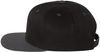 Am image of a Custom Flexfit 110 Flat Bill Snapback Cap in Black/Grey!