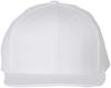 Am image of a Custom Flexfit 110 Flat Bill Snapback Cap in White!