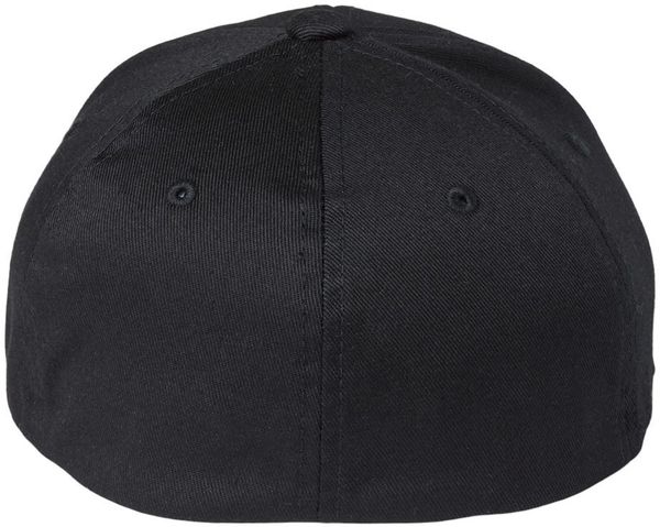 Am image of a Custom Flexfit Youth Cotton Blend Cap in Black!