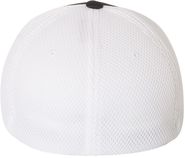 An image of a Custom Flexfit Adult Ultrafibre and Airmesh Cap in Black/ White!