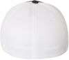 An image of a Custom Flexfit Adult Ultrafibre and Airmesh Cap in Black/ White!