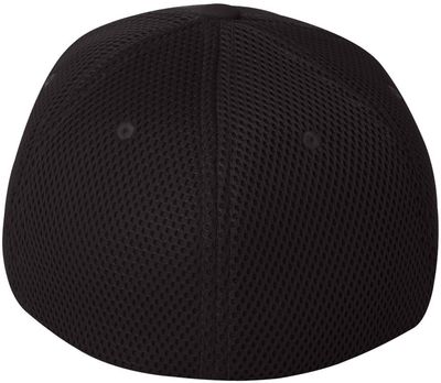 Am image of a Custom Flexfit Adult Ultrafibre and Airmesh Cap in Black!
