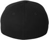 Am image of a Custom Flexfit Cool and Dry Pique Mesh Cap in Black!