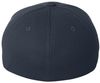Am image of a Custom Flexfit Cool and Dry Pique Mesh Cap in Navy!