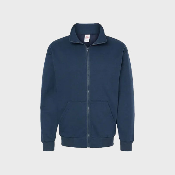 An image of a Full Zip Sweatshirts that you can screen print or embroider on!