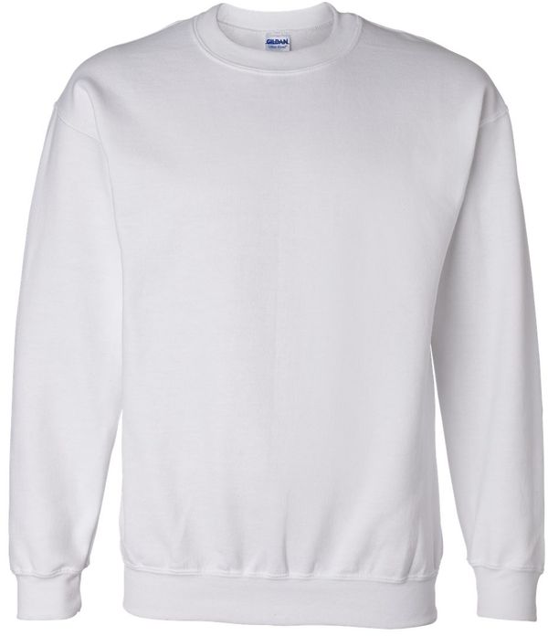 An image of a Custom Gildan Adult DryBlend Fleece Crew in White!