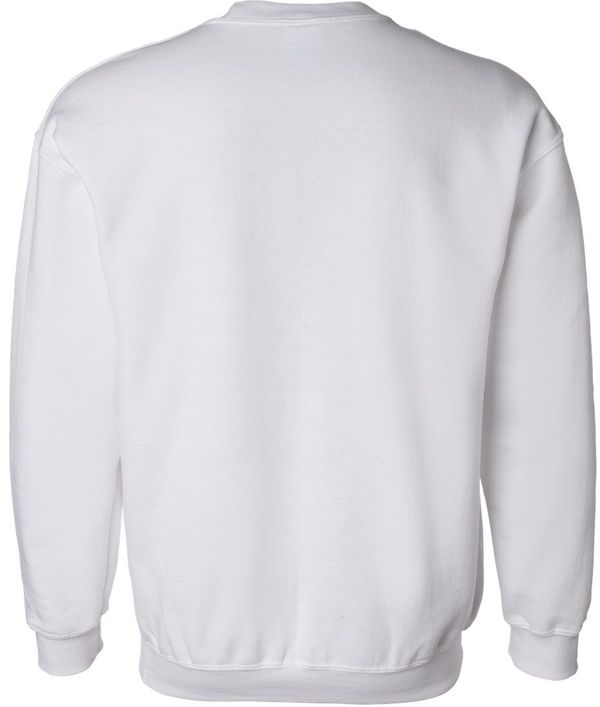 An image of a Custom Gildan Adult DryBlend Fleece Crew in White!