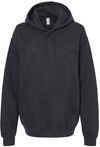 Am image of a Custom Gildan Adult Softstyle® Fleece Pullover Hooded Sweatshirt in Black!