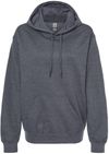 Am image of a Custom Gildan Adult Softstyle® Fleece Pullover Hooded Sweatshirt in Dark Heather!