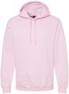 Am image of a Custom Gildan Adult Softstyle® Fleece Pullover Hooded Sweatshirt in Light Pink!